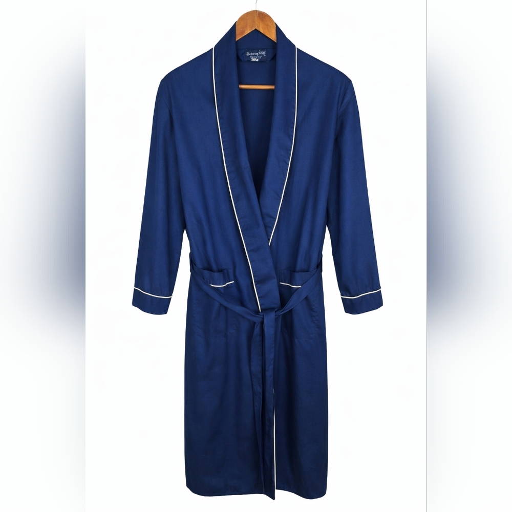 Vintage Botany 500 Men’s Lounge Robe | Made in USA | Mid-Century Permanent Press